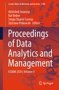 Cover: Proceedings of Data Analytics and Management - Springer