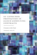 Bild: EU Consumer Protection in Cloud Computing Contracts - Hart Publishing