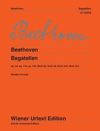 Abbildung von: Bagatellen op.33,119,126, WoO52,56,216,214 - Universal Edition AG
