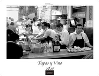 Abbildung von: Tapas y Vino Kalender 2026 - Wandkalender | Fotokalender Spanien 42x55 cm- Fotokunstkalender schwarz-weiss mit Motiven aus Spanischen Bars. - CASARES EDITION