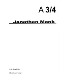 Cover: A 3/4 Issue 7. Jonathan Monk - fifthsyllable