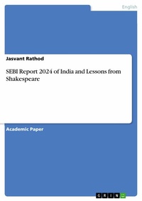 Abbildung von: SEBI Report 2024 of India and Lessons from Shakespeare - GRIN Verlag