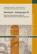 Cover: Movimenti - Bewegungen III - Narr Francke Attempto Verlag