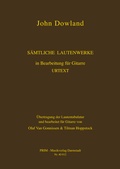 Cover: John Dowland - Prim Musikverlag