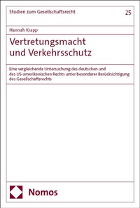 Abbildung von: Vertretungsmacht und Verkehrsschutz - Nomos