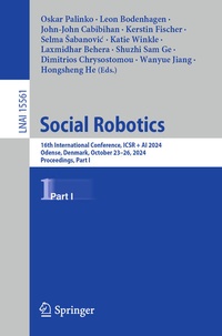 Enlarge image Cover: Social Robotics - Springer Nature Switzerland AG
