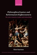 Cover: Philosophical Justice and Reformation Righteousness - Oxford University Press