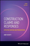 Cover: Construction Claims and Responses - Wiley-ISTE