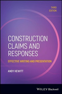 Enlarge image Cover: Construction Claims and Responses - Wiley-ISTE