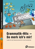 Cover: Grammatik-Hits - So merk ich's mir! - Persen Verlag