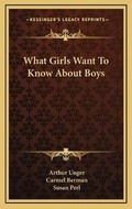Cover: What Girls Want To Know About Boys - Kessinger Publishing