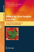 Cover: Rebeca for Actor Analysis in Action - Springer