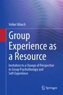 Cover: Group Experience as a Resource - Springer