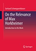 Cover: On the Relevance of Max Horkheimer - Springer