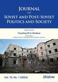 Cover: Journal of Soviet and Post-Soviet Politics and Society - ibidem