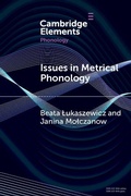 Cover: Issues in Metrical Phonology - Cambridge University Press