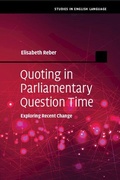Cover: Quoting in Parliamentary Question Time - Cambridge University Press