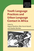 Cover: Youth Language Practices and Urban Language Contact in Africa - Cambridge University Press