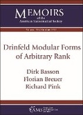 Cover: Drinfeld Modular Forms of Arbitrary Rank - American Mathematical Society