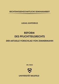 Abbildung von: Reform des Pflichtteilsrechts - BoD - Books on Demand