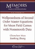 Cover: Wellposedness of Second Order Master Equations for Mean Field Games with Nonsmooth Data - American Mathematical Society