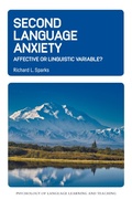 Cover: Second Language Anxiety - Multilingual Matters