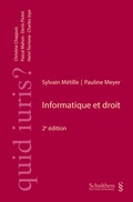 Cover: Informatique et droit - Schulthess Juristische Medien