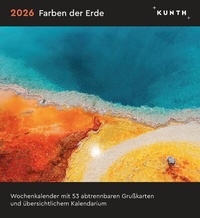 Abbildung von: Farben der Erde - KUNTH Postkartenkalender 2026 - Kunth Verlag