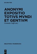 Cover: >Expositio totius mundi et gentium< cum redactione altera quae >Totius mundi descriptio< inscribitur - De Gruyter