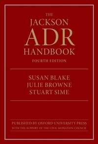 Abbildung von: Jackson ADR Handbook - OUP Oxford