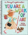 Cover: Mary Engelbreit's You Are a Work of Art 2026 Monthly/Weekly Planner Calendar - Andrews McMeel Publishing