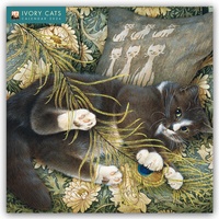 Abbildung von: Ivory Cats - Lesley Anne Ivorys Katzen 2026 - Original Flame Tree Publishing-Kalender [Kalender] - Flame Tree Publishing