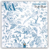 Abbildung von: True Blue - Richtiges Blau - Kunstkalender 2026 - Original Flame Tree Publishing-Kalender [Kalender] - Flame Tree Publishing