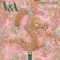 Abbildung von: V&A: Chinese Textiles Mini Wall Calendar 2026 (Art Calendar) - Flame Tree Publishing