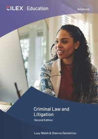 Enlarge image Cover: Criminal Law and Litigation - CILEX Education