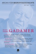 Cover: Archiv f&uuml;r Begriffsgeschichte. Band 66,2 - Meiner