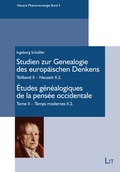 Cover: Studien zur Genealogie des europ&auml;ischen Denkens / &Eacute;tudes g&eacute;n&eacute;alogiques de la pens&eacute;e occidentale - Lit Verlag