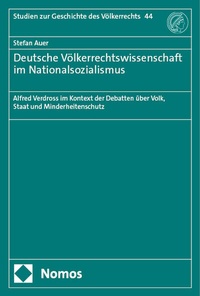 Abbildung von: Deutsche Völkerrechtswissenschaft im Nationalsozialismus - Nomos