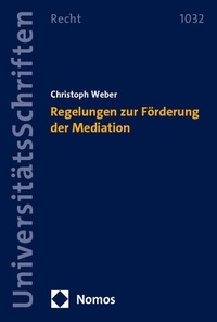 Abbildung von: Regelungen zur Förderung der Mediation - Nomos