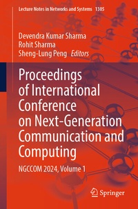 Enlarge image Cover: Proceedings of International Conference on Next-Generation Communication and Computing - Springer