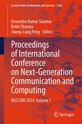 Cover: Proceedings of International Conference on Next-Generation Communication and Computing - Springer Nature Switzerland AG