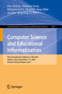 Enlarge image Cover: Computer Science and Educational Informatization - Springer Nature Switzerland AG