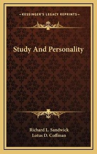 Enlarge image Cover: Study And Personality - Kessinger Publishing