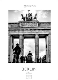 Abbildung von: Berlin schwarz-weiss Kalender 2026 - Wandkalender | Fotokalender Deutschland 59x42cm Grosses Format - Eleganter Schwarz-Weiß-Print mit beeindruckenden Berlin-Motiven - CASARES EDITION