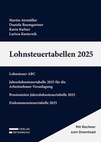 Abbildung von: Lohnsteuertabellen 2025 - Verlag Österreich