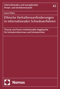 Bild: Ethische Verhaltensanforderungen in internationalen Schiedsverfahren - Nomos