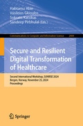 Cover: Secure and Resilient Digital Transformation of Healthcare - Springer