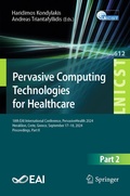Cover: Pervasive Computing Technologies for Healthcare - Springer