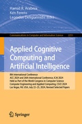 Cover: Applied Cognitive Computing and Artificial Intelligence - Springer