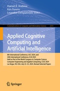 Cover: Applied Cognitive Computing and Artificial Intelligence - Springer